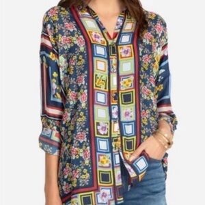 Johnny Was
Delphine Printed Silk Blouse